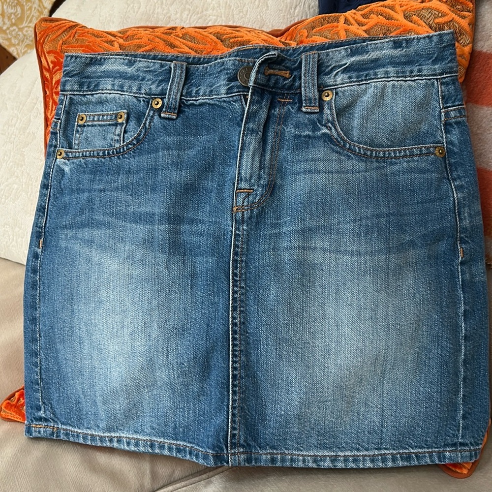 J. Crew indigo denim mini skirt sz 26